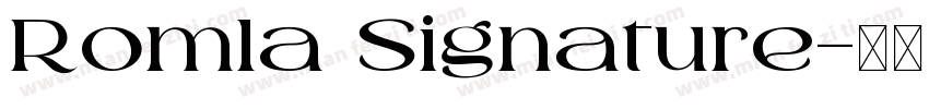 Romla Signature字体转换